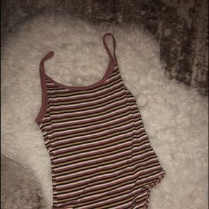 FOREVER 21 STRIPED BODYSUIT
